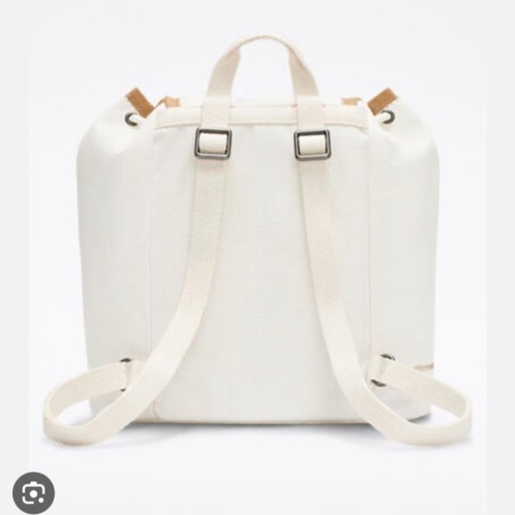 🎒SCHOOL SALE🎒Converse Mini Rucksack Cream Bag Pocket Button 10023000-A01 - Picture 6 of 11